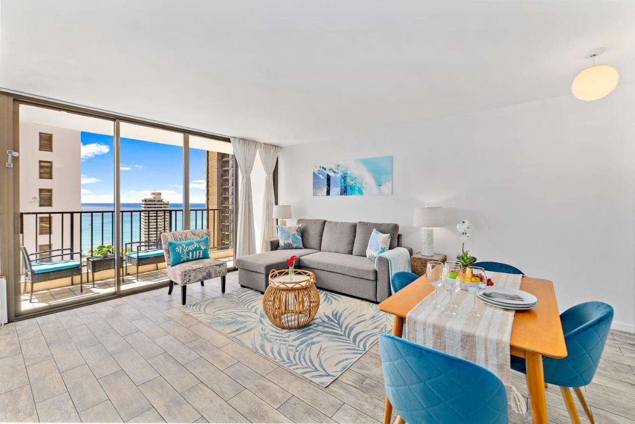 1Br With Great Ocean Views, 1 Block To Waikiki Beach Honolulu Dış mekan fotoğraf