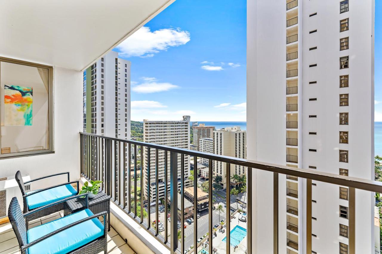 1Br With Great Ocean Views, 1 Block To Waikiki Beach Honolulu Dış mekan fotoğraf