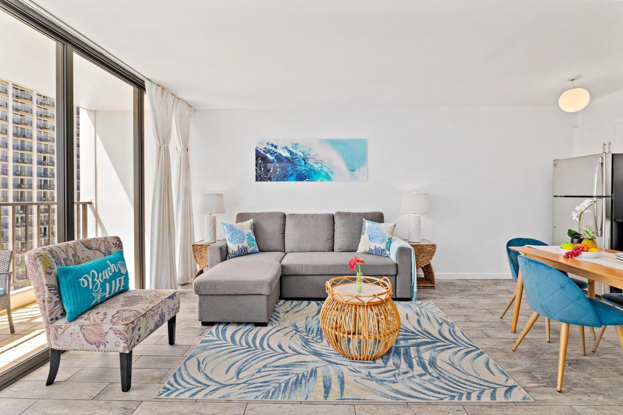 1Br With Great Ocean Views, 1 Block To Waikiki Beach Honolulu Dış mekan fotoğraf