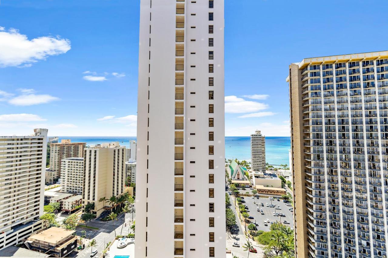 1Br With Great Ocean Views, 1 Block To Waikiki Beach Honolulu Dış mekan fotoğraf