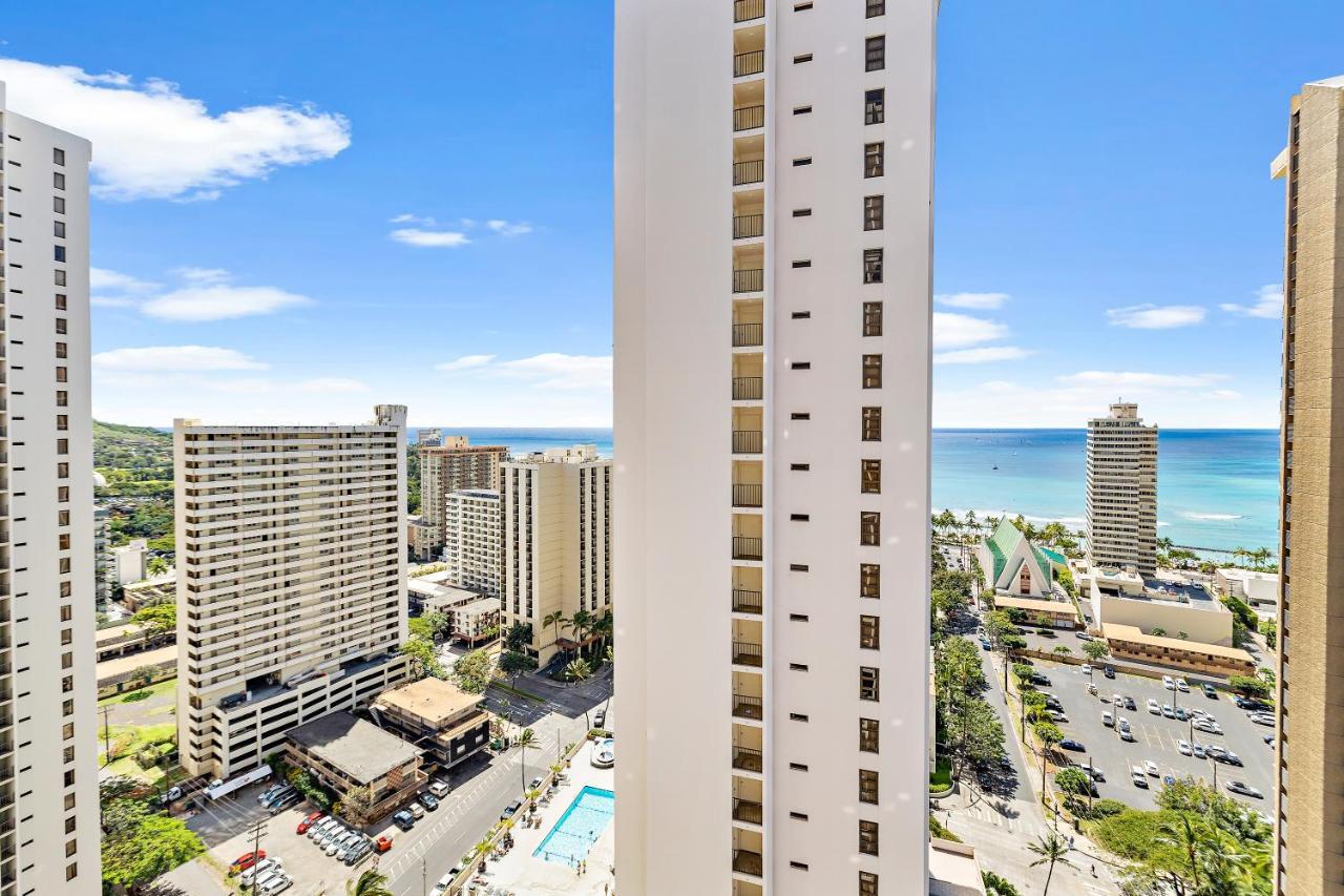 1Br With Great Ocean Views, 1 Block To Waikiki Beach Honolulu Dış mekan fotoğraf