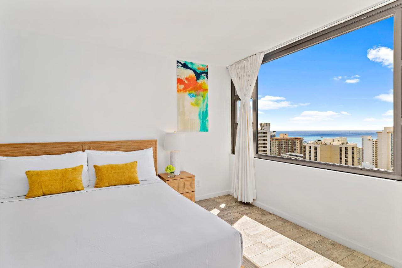 1Br With Great Ocean Views, 1 Block To Waikiki Beach Honolulu Dış mekan fotoğraf