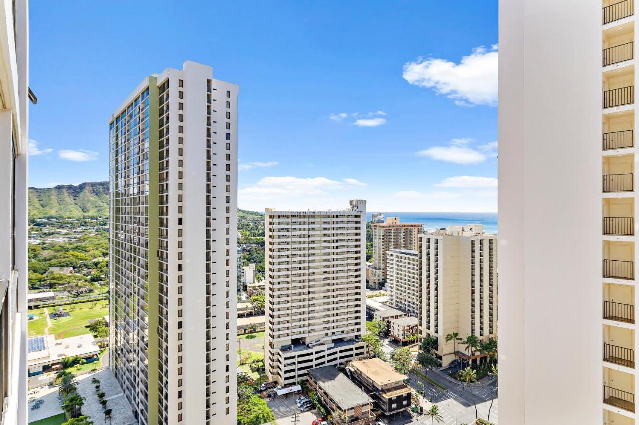 1Br With Great Ocean Views, 1 Block To Waikiki Beach Honolulu Dış mekan fotoğraf
