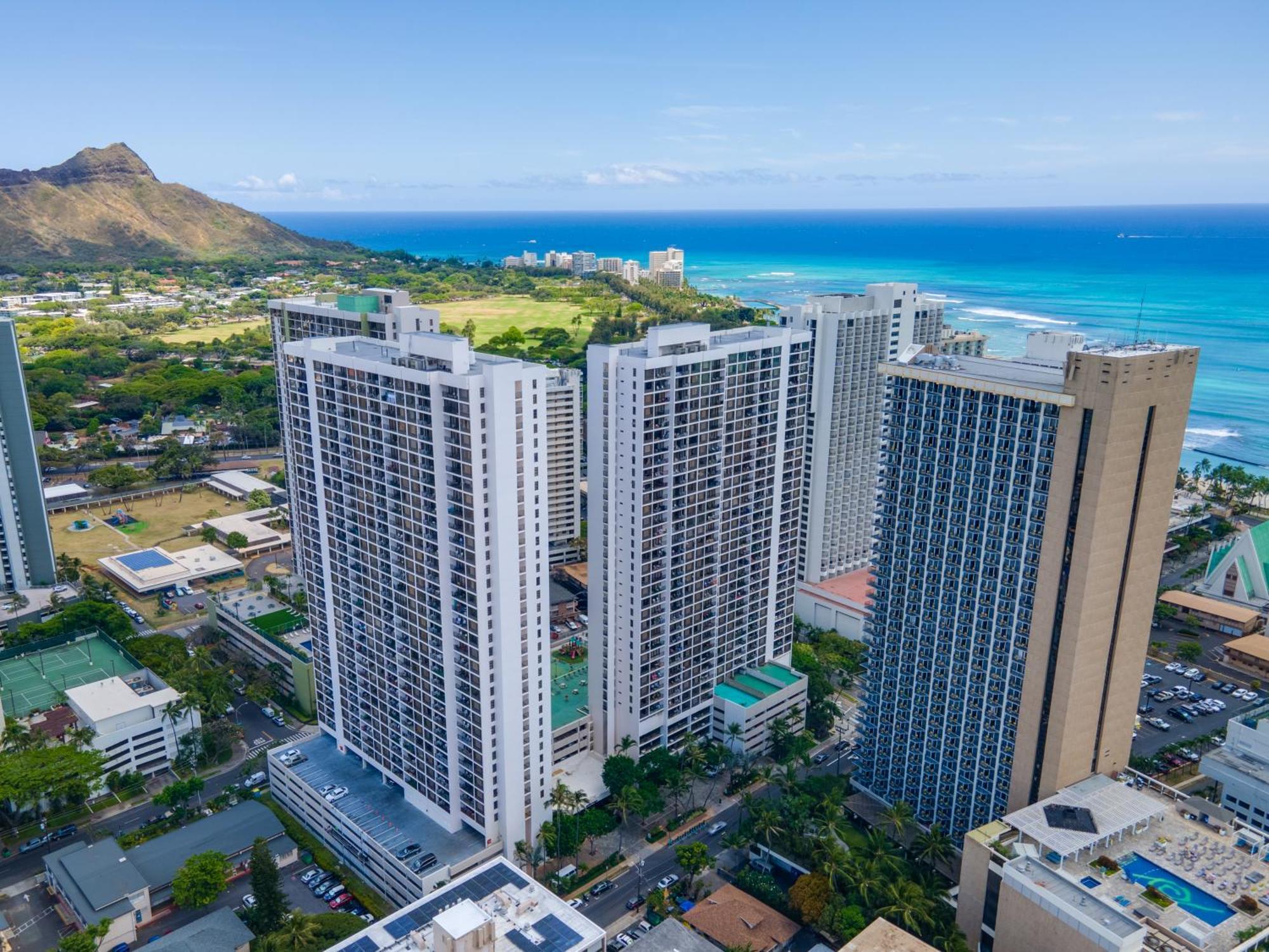 1Br With Great Ocean Views, 1 Block To Waikiki Beach Honolulu Dış mekan fotoğraf